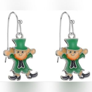 Green Leperchaun Earrings Hyper-Allergenic